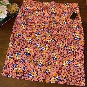 Floral Eloquii Neoprene pencil skirt sz 22